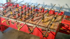 Weltrekordversuch mit Bierflaschenkicker